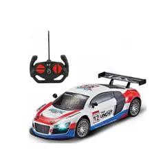 Mașină cu Telecomandă Rastar Audi R8 LMS Performance, Scară 1:18, Lumini LED Funcționale, Detalii Realiste, Lungime 25 cm, Multicolor/Alb