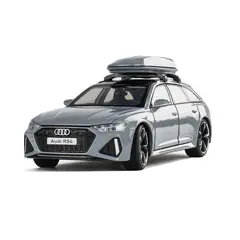 Machetă auto 1:24 Audi RS6 Street Car, din aliaj, cu 6 uși mobile, lumini și sunete
