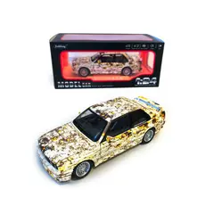 Mașinuță metalică BMW M3 E30 1:24 cu efect de rugină – vedere față