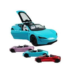Machetă Metalică Roadster Sport, Scara 1:24, Caroserie Die-Cast, Portiere și Capotă Mobile, Efecte Sonore și Lumini LED, Lungime 20 cm