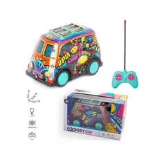 Mașină cu telecomandă „My First Cartoon Car”, design vesel cu sunete, lumini și siluetă detașabilă