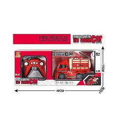 Mașină de Pompieri cu Telecomandă (R/C), Scară Telescopică Mobilă, Scara 1:18, Frecvență 27 MHz