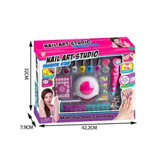 Set Creativ Nail Art Studio "Girl's Creator", accesorii manichiură, dimensiuni 26x19 cm