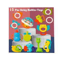 Set 12 sunători pentru bebe, jucării senzoriale colorate