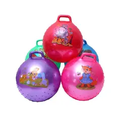 Minge pentru Sărit (Hopper Ball) cu Mâner Ergonomic, Diametru 45 - 55 cm, Diverse Culori și Imprimeuri