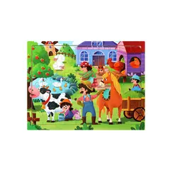 Set Puzzle Educațional pentru Copii, Diverse Tematici (Cifre, Alfabet, Animale), Material Rezistent, Culori Vibrante