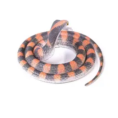 Șarpe de Jucărie tip Cobră din Cauciuc Flexibil, Textură Realistă, Lungime 65 cm