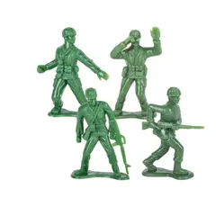 Set Figurine Militare „Combat Force”, Diverse Posturi de Luptă, Culoare Verde Masliniu, Material Rezistent