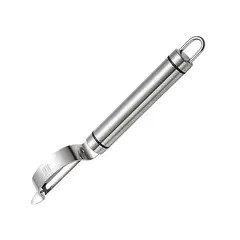 Curățător de Legume din Inox, Peeler Compact cu Lamă Pivotantă, 1.5 x 2.5 cm