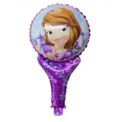 Balon din Folie de Aluminiu Figurină, Model Prințesa Sofia Întâi, Mov, 50 x 28 cm