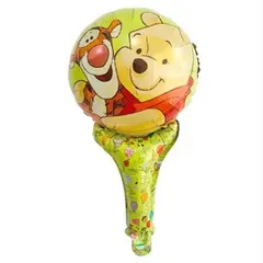 Balon din Folie de Aluminiu Figurină, Model Winnie the Pooh și Tigger, Verde, 50 x 28 cm