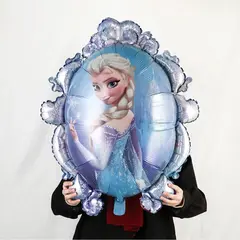 Balon din Folie Metalizată, Model Oglindă Frozen (Elsa și Anna), Double Side, 75 x 75 cm