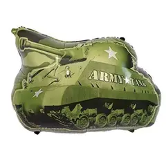 Balon din Folie de Aluminiu Tip Figurină, Model Tanc Army (Militar), 79 x 68 cm