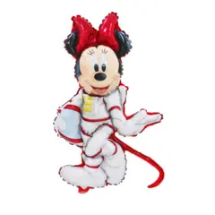 Balon din Folie de Aluminiu Tip Figurină, Model Astronaut în Costum Spațial, 82 x 49 cm