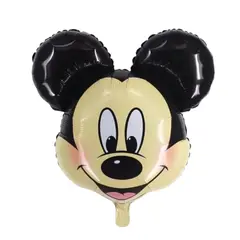 Balon din Folie de Aluminiu Tip Figurină, Model Cap Mickey Mouse, 25 x 25 cm