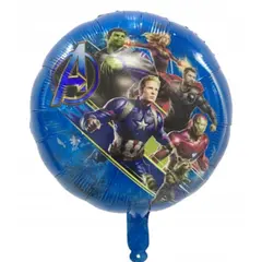 Balon din Folie de Aluminiu Rotund, Răzbunătorii Marvel, Multicolor, 45 x 45 cm