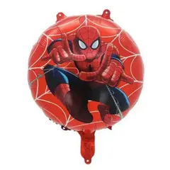 Balon din Folie de Aluminiu Rotund, Spider-Man Web Action, 45 x 45 cm