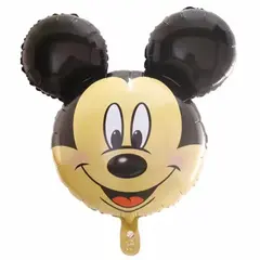 Balon din Folie de Aluminiu Figurină Cap Mickey Mouse, Decor Petrecere Tematică Disney, 64 x 60 cm