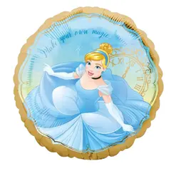 Balon din Folie de Aluminiu Rotund, Imprimeu Figurina Personaje Indragite, 45 x 45 cm