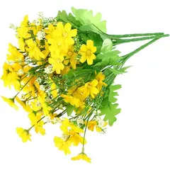 Buchet de Flori Artificiale cu 7 Capete, Model Girasol/Margaretă, Înălțime 31 cm