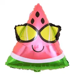 Balon din Folie Metalizata, Model Figurina Pepene Verde, 50 x 67 cm