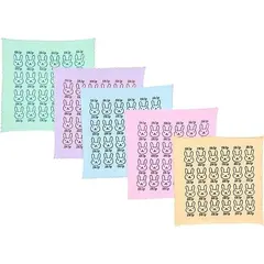 Set 5 Lavete din Microfibră Multicolore, Ultra-Absorbante, 30 x 30 cm