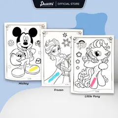 Caiet de Desenat și Creativitate, Dimensiuni 26 x 19 cm, Include 2 Foi cu Stickere