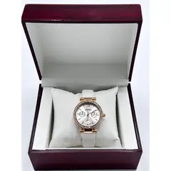 Ceas de Mână pentru Damă, Decorat cu Pietricele, Curea din Piele