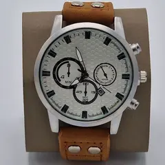 Ceas de Mână Bărbătesc cu Dată și Curea din Piele – Set 4 Modele Elegante