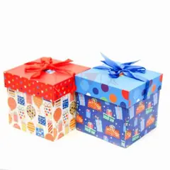 Cutie de Cadou Cubică din Carton Rigid, Ambalaj Versatil pentru Cadouri, 10 x 10 x 10 cm