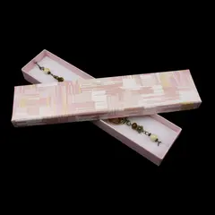 Cutie de Cadou Lungă pentru Colier, Brățară sau Ceas, Organizator Bijuterii, 21 x 4.5 cm