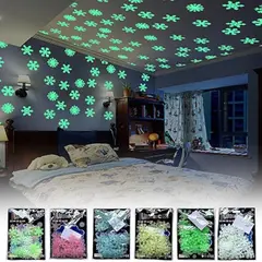 Stickere Decorative Fosforescente pentru Perete și Tavan, Efect Luminos în Întuneric, Pachet Compact, 17 x 8.4 x 3 cm