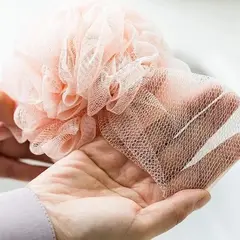 Burete de Baie Multistrat, Formă Rotundă, Textură Fină, Multicolor, 50 g