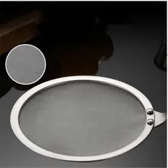 Sită bucătărie din inox, plasă fină, 35.5 x 14.5 cm