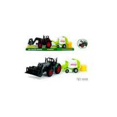 Set Utilaj Agricol Gigant – Tractor cu Presă de Balotat, Lungime 63 cm, Mecanisme Mobile și Detalii Realiste