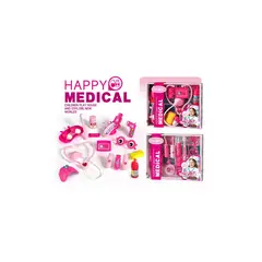 Trusă de Doctor Happy Medical pentru Copii, Set Interactiv cu 10+ Accesorii și Cutie de Depozitare