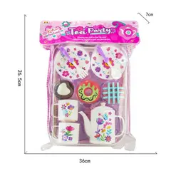 Set de Ceai „Tea Time Party” – Ceainic, Cești și Tavă de Servire, Design Elegant pentru Joc de Rol