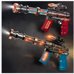 Pistol Galactic „Steam Blaster” – Cu Efect de Fum Realist, Lumini LED și Sunete de Luptă