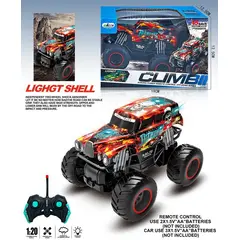 Mașină Off-Road „Climb” cu telecomandă, Scara 1:20, Roți Mari din Cauciuc și Suspensii Active