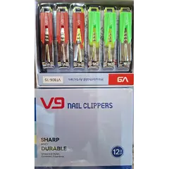 Set 12 Unghiere Mari "V9", Calitate Premium, Design Fashion Multicolor, Display Box