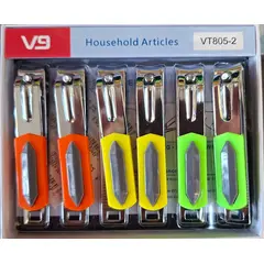 Set 12 Unghiere Mari "V9", Calitate Premium, Design Neon Vibrant, Display Box