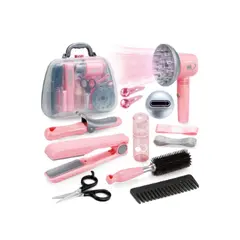 Set Trusă de Înfrumusețare „Glamour Style” – Feon Electric cu Funcție de Suflare, Accesorii de Coafat și Machiaj