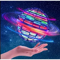 Minge Zburătoare Flynova Pro, Minidronă OZN cu Iluminare LED și Telecomandă, Spinner Interactiv