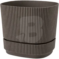 Ghiveci din Plastic pentru Flori FLORA, Capacitate 0,6 L, Formă Pătrată