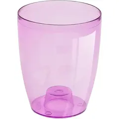 Ghiveci din Plastic pentru Orhidee, Capacitate 2,4 L, Design Semi-transparent