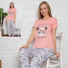 Set Pijamale Damă, Mânecă Scurtă, Mix Modele și Culori (M-2XL)