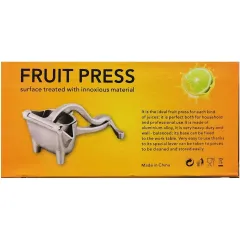 Fruit Press Heavy Duty – Presă Manuală pentru Citrice din Aluminiu, Profesională 22 cm
