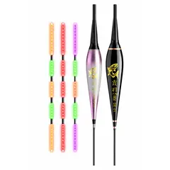 Plute Pescuit LED Multicolor cu Senzor de Mușcătură, Model Night Fishing Float Set, Vizibilitate Ridicată