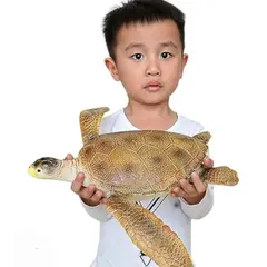 Figurină Mare Broască Țestoasă de Mare din Cauciuc Moale PVC Premium, Jucărie Educativă și de Colecție cu Detalii Realiste pentru Copii și Pasionați de Viața Oceanică