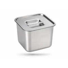 Tavă Gastronorm GN, capac inclus, inox, 16 x 16 x 11.5 cm, Uz Profesional HoReCa